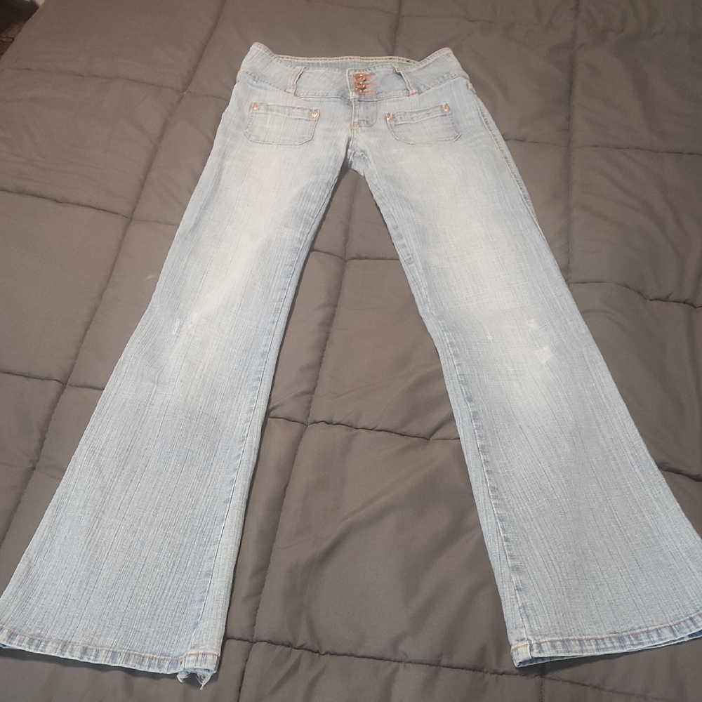 BONGO Light Blue Wide Leg Jeans